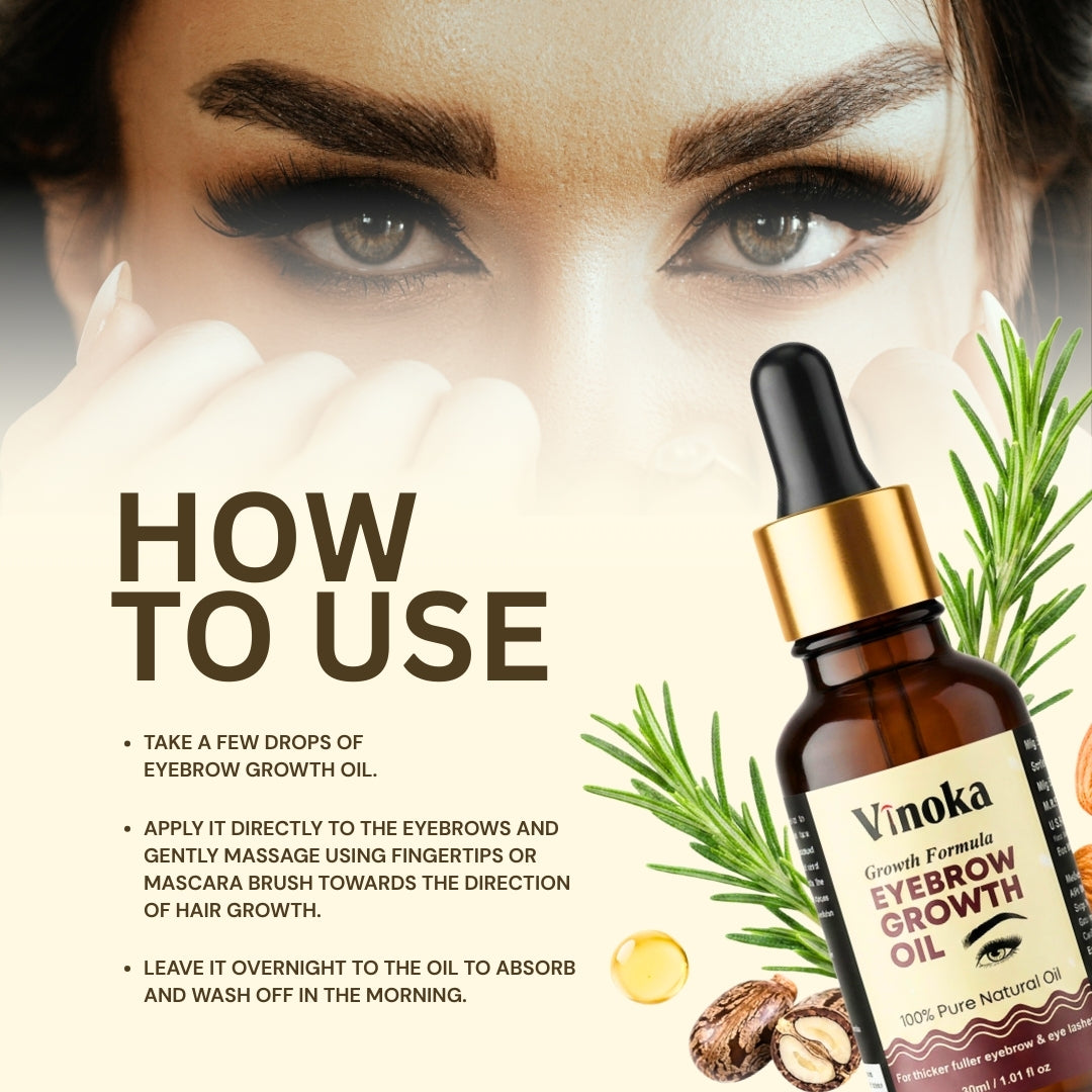 VINOKA Eyebrow Growth Oil – 30ml
