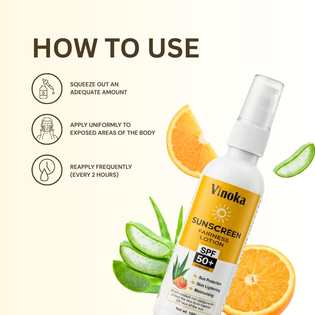 VINOKA Sunscreen Fairness Lotion – 100 ML