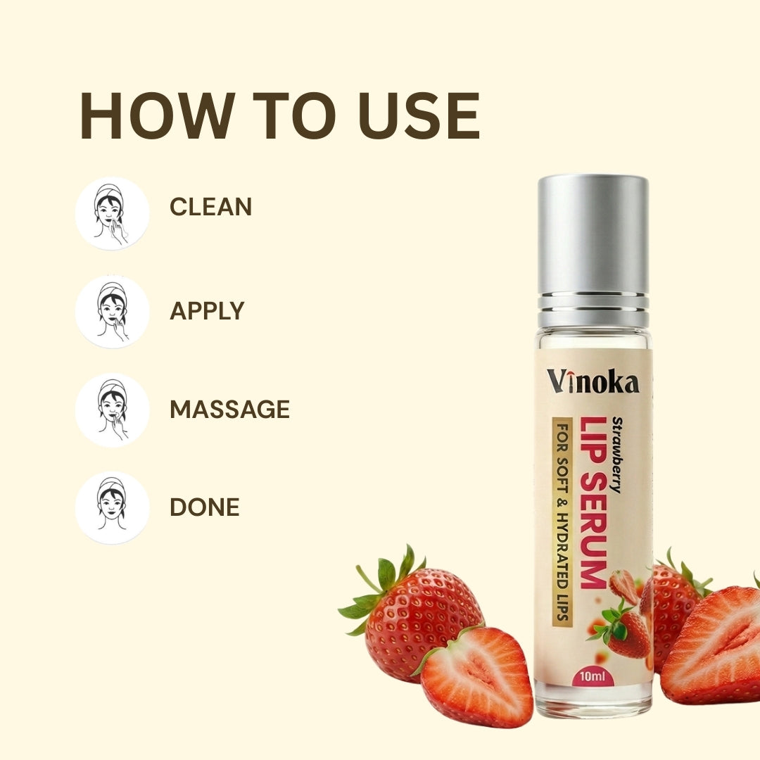 VINOKA Strawberry Lip Serum – 10ml