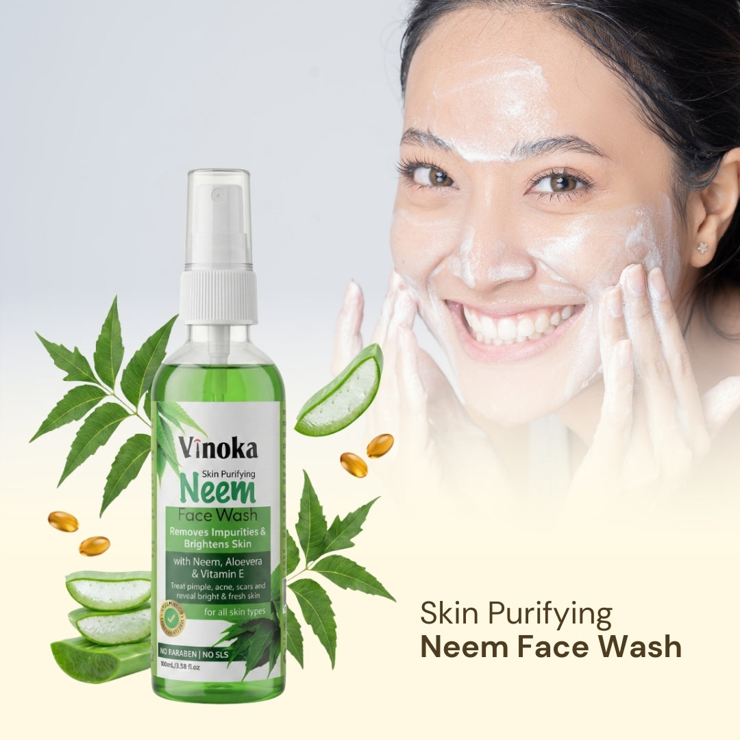 VINOKA Skin Purifying Neem Face Wash – 100ml