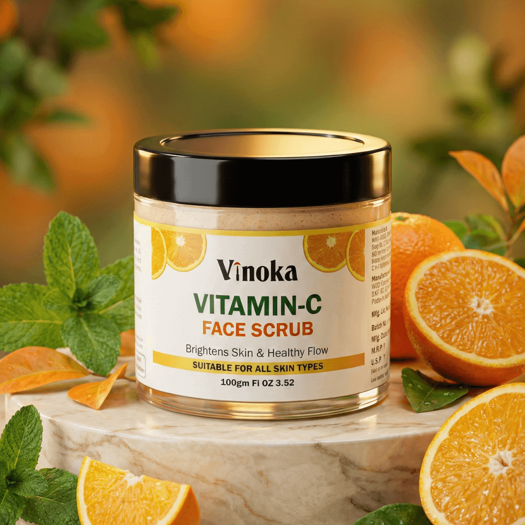 VINOKA Vitamin-C Face Scrub – 100gm