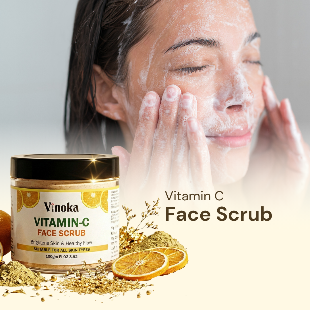 VINOKA Vitamin-C Face Scrub – 100gm